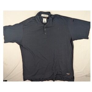 Workrite Bulwark Fire Service Polo Shirt Navy Blue FR Tecasafe XL